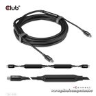 Club 3D Kábel - CAC-1535 (3.2 USB-C Gen 2 to 3.2 USB-C Gen 2, 60W PD, 8K60Hz, Bidirectional, 5m)