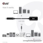 Club 3D Kábel - CAC-1536 (USB-C Gen 2 to USB-A, 10Gbps, 5m)