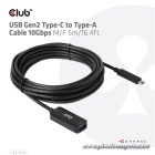 Club 3D Kábel - CAC-1536 (USB-C Gen 2 to USB-A, 10Gbps, 5m)