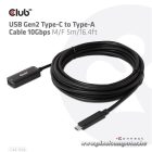 Club 3D Kábel - CAC-1536 (USB-C Gen 2 to USB-A, 10Gbps, 5m)