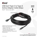 Club 3D Kábel - CAC-1538 (USB-C Gen 1 to USB-A, 5Gbps, 10m)