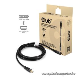   Club 3D Kábel - CAC-1561 (USB-C to Mini DisplayPort 2.1, DP40 Bidirectional, 2m, 8K30Hz)