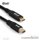 Club 3D Kábel - CAC-1561 (USB-C to Mini DisplayPort 2.1, DP40 Bidirectional, 2m, 8K30Hz)