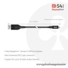 Club 3D Kábel - CAC-1563 (USB-C to DisplayPort 2.1, 8K120Hz, 2m, M/M)