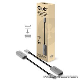   Club 3D Átalakító - CAC-1567 (USB-C to DisplayPort 1.4, 8K60Hz, DSC 1.2, HDR, HBR3)
