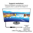 Club 3D Átalakító - CAC-1567 (USB-C to DisplayPort 1.4, 8K60Hz, DSC 1.2, HDR, HBR3)