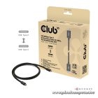 Club 3D Kábel - CAC-1570 (USB4 Type-C, 240W PD, 80Gbps, 8K240Hz, 4K540Hz, Bidirectional, 1,2m, fehér)