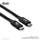 Club 3D Kábel - CAC-1570 (USB4 Type-C, 240W PD, 80Gbps, 8K240Hz, 4K540Hz, Bidirectional, 1,2m, fehér)
