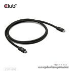 Club 3D Kábel - CAC-1570 (USB4 Type-C, 240W PD, 80Gbps, 8K240Hz, 4K540Hz, Bidirectional, 1,2m, fehér)