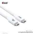 Club 3D Kábel - CAC-1572 (USB4 Type-C, 240W PD, 80Gbps, 8K240Hz, 4K540Hz, Bidirectional, 1,2m, fekete)