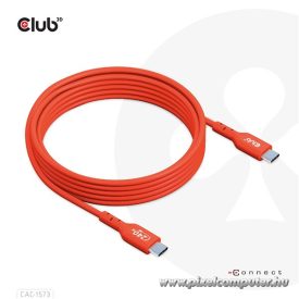   Club 3D Kábel - CAC-1573 (USB2 Type-C, M/M Kétirányú, 480Mb, 240W EPR, 2m)