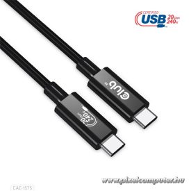  Club 3D Kábel - CAC-1575 (USB4 Type-C Gen 2x2, Bi-Directional USB-IF, 4K60Hz, 20Gbps, PD 240W(48V/5A) EPR M/M 2m)