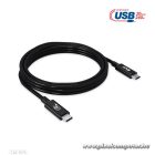 Club 3D Kábel - CAC-1575 (USB4 Type-C Gen 2x2, Bi-Directional USB-IF, 4K60Hz, 20Gbps, PD 240W(48V/5A) EPR M/M 2m)
