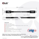 Club 3D Kábel - CAC-1575 (USB4 Type-C Gen 2x2, Bi-Directional USB-IF, 4K60Hz, 20Gbps, PD 240W(48V/5A) EPR M/M 2m)