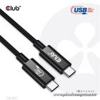Club 3D Kábel - CAC-1575 (USB4 Type-C Gen 2x2, Bi-Directional USB-IF, 4K60Hz, 20Gbps, PD 240W(48V/5A) EPR M/M 2m)