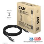 Club 3D Kábel - CAC-1579 (USB4 Type-C Gen 3x2, Bi-directional, 8K60Hz, 40Gbps, 240W PD, EPR, 3m)