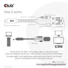 Club 3D Kábel - CAC-1712 (HDMI to VGA, M/M, 2m, 28AWG, 1080p, 3.5mm jack, Micro USB táplálás)