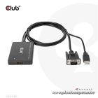 Club 3D Átalakító - CAC-1720 (USB-A & VGA to HDMI, M/F, 0.6m, 28AWG, Full HD 1080p)