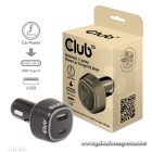 Club 3D Autós Töltő - CAC-1922 (63W, USB-A, USB-C, 12-24V, QC3.0)
