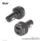 Club 3D Autós Töltő - CAC-1922 (63W, USB-A, USB-C, 12-24V, QC3.0)