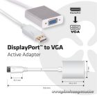 Club 3D Átalakító - CAC-2003 (DisplayPort to VGA, aktív, WUXGA, Plug&Play)