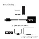 Club 3D Átalakító - CAC-2013 (DisplayPort 1.1a to VGA, fekete, aktív, WUXGA 1920x1200 @60Hz)