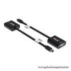 Club 3D Átalakító - CAC-2113 (Mini DisplayPor 1.1a to VGA, fekete, aktív, 1920x1200@60Hz, kompatibilis AMD/Nvidia/Intel)