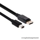 Club 3D Kábel - CAC-2163 (Mini DisplayPort to DisplayPort 1.2, 2m, 4K 60Hz, Bidirektional, 21.6Gbps, zárral)