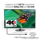 Club 3D Kábel - CAC-2163 (Mini DisplayPort to DisplayPort 1.2, 2m, 4K 60Hz, Bidirektional, 21.6Gbps, zárral)