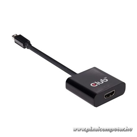 Club 3D Átalakító - CAC-2170 (Mini DisplayPort 1.2 to HDMI 2.0, 4K60Hz, UHD, 3D aktív átalakító)