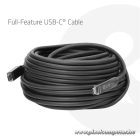 Club 3D Kábel - CAC-2580 (USB-C to USB-C, M/M, AOC kábel, 8K60Hz, 10Gbps, 60W, 15m)
