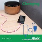 Club 3D Kábel - CAC-3010 (USB-C, PD 240W, 20Gbps, 4K60Hz, pink, M/M, 2m)