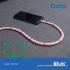 Club 3D Kábel - CAC-3010 (USB-C, PD 240W, 20Gbps, 4K60Hz, pink, M/M, 2m)