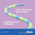 Club 3D Kábel - CAC-3011 (USB-C, PD 240W, 20Gbps, 4K60Hz, kék, M/M, 2m)