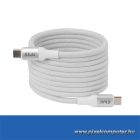 Club 3D Kábel - CAC-3032 (USB-C, Mágneses, PD3.1, 240W, 20Gbps, fehér, M/M, 2m)