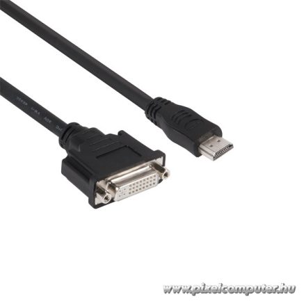 Club 3D Átalakító - CAC-HMD>DFD (HDMI MALE to DVI-D FEMALE, passzív, digitális jelekhez, nincs analóg)