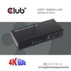 Club 3D Splitter - CSV-1380 (HDMI 2.0, 4K@60Hz UHD, 4 port, 3D támogatás, HDCP 1.4/2.2)