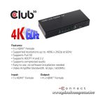 Club 3D Splitter - CSV-1380 (HDMI 2.0, 4K@60Hz UHD, 4 port, 3D támogatás, HDCP 1.4/2.2)