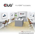Club 3D Splitter - CSV-1380 (HDMI 2.0, 4K@60Hz UHD, 4 port, 3D támogatás, HDCP 1.4/2.2)