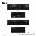 Club 3D Switch - CSV-1381 (3 to 1 HDMI, 8K60Hz/4K120Hz, IR Távirányítóval, HDR, HDCP 2.2/1.4, Metalház)