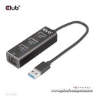 Club 3D USB Hub - CSV-1430A (3.2 USB-A to 3xUSB-A, RJ45)