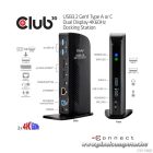 Club 3D Notebook Dokkoló - CSV-1460 (4K60HZ DUAL DISPLAY, 3.1 USB-A to 2x DP, 6x USB3.2, RJ45, 3.5 Jack Audio + Mic)