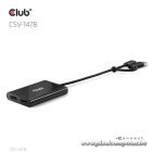 Club 3D Video Splitter - CSV-1478 (4K60HZ, 3.2 USB-C (USB-A adapterrel) to 2xDisplayPort)