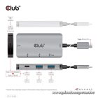 Club 3D USB Hub - CSV-1543 (USB-C Gen 2 to USB-C (data), USB-C (data+charge), USB-A (data), USB-A (data+charge)