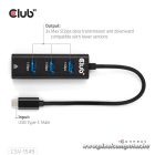 Club 3D USB Hub - CSV-1549 (3.2 USB-C Gen 1 to 3xUSB-A, RJ45,1Gbps)