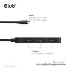 Club 3D USB Hub - CSV-1553 (3.2 USB-C with DP Alt-Mode to 3xDisplayPort, 4k60Hz)