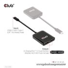 Club 3D USB Hub - CSV-1555 (3.2 USB-C to 2xDisplayPort, 4k60Hz)
