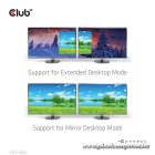 Club 3D Notebook Dokkoló - CSV-1562 (60W, 3.2 USB-C to 3xHDMI, 2x DP, 6x 3.2 USB-A, RJ45. 3,5 Jack)