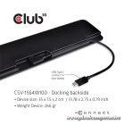 Club 3D Notebook Dokkoló - CSV-1564W100 (100W, 3.2 USB-C to 3xUSB-A 3.2, 5x USB-A,HDMI, PD, VGA, RJ45, SD, Micro SD, 3,5