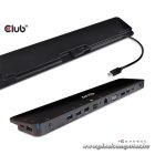 Club 3D Notebook Dokkoló - CSV-1565 (100W, USB-C to 5xUSB-A Gen 1, 2x USB-A 2.0, HDMI, DP,VGA, RJ45, Micro SD, 3,5 Jack)